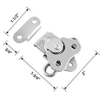 Qwork Heavy Duty Stainless Steel Latch For Flight Cases And Equipment Boxes 4 Pack 2 X 112 High Working Loads Excellent