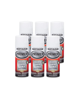 Rustoleum 2867936Pk Automotive Universal Bonding Primer Spray 12 Oz Flat White Pack Of 6