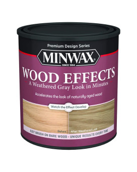 Qt Minwax 40214 Weathered Gray Wood Effects Waterbased Wood Accelerator