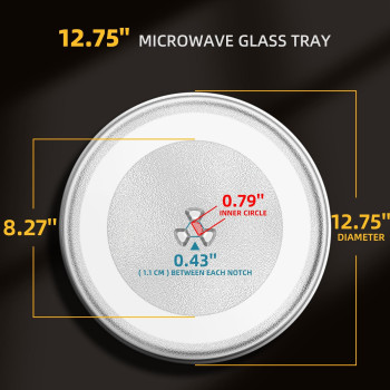 1275 Microwave Glass Tray Compatible With Kenmore Lg And Sears The Exact Replacement Part Of 1B71961F507049Wb49X100741B71