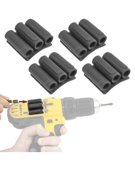 Spider Tool Holster Bitgripper V2 Pack Of Four High Strength 3M Adhesive Drill Addon For Easy Access To Six Driver Bits O