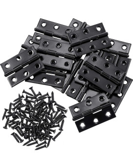 16 Pieces Small Door Hinges Stainless Steel Folding Butt Hinges Home Furniture Hardware Piano Cabinet Door Hinge With 96 Pieces