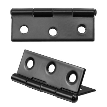 16 Pieces Small Door Hinges Stainless Steel Folding Butt Hinges Home Furniture Hardware Piano Cabinet Door Hinge With 96 Pieces