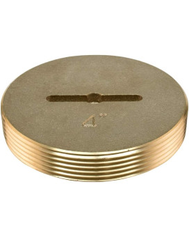 Eastman 4 Inch Slotted Brass Cleanout Plug 42004