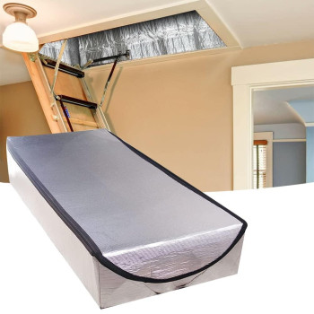 Attic Stairs Insulation Cover For Pull Down Stairway Rvalue 155 Extra Thick Air Tight Attic Stair Cover Door Stairway Ladde