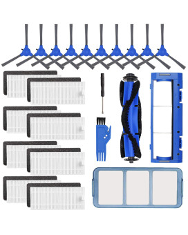 Replacement Parts Accessories Kit For Eufy Robovac 11S 15C 30 30C 12 35C Vacuum Filters 10 Side Brushes 8 Filter 1 Pre F