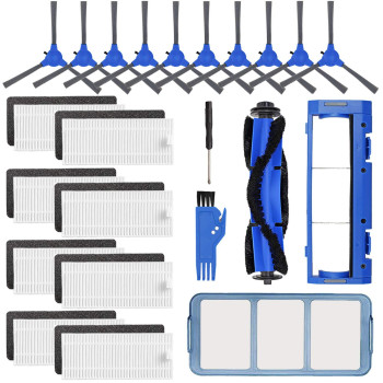 Replacement Parts Accessories Kit For Eufy Robovac 11S 15C 30 30C 12 35C Vacuum Filters 10 Side Brushes 8 Filter 1 Pre F