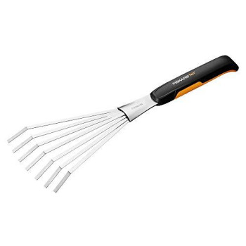 Fiskars 3155201001 Xact Hand Garden Rake Blackslivler