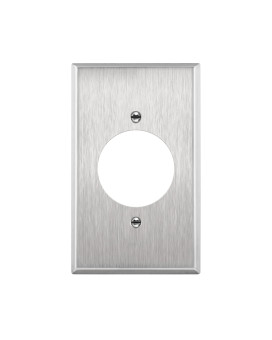 Enerlites 1620 Hole Single Locking Receptacle Outlet Metal Wall Plate Corrosion Resistant Size 1Gang 450 X 276 786