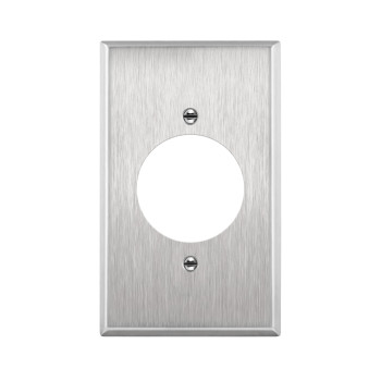 Enerlites 1620 Hole Single Locking Receptacle Outlet Metal Wall Plate Corrosion Resistant Size 1Gang 450 X 276 786