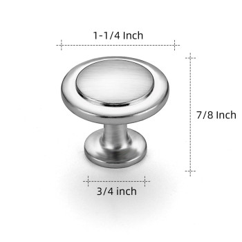 Ravinte 5 Pack 114 Inch Kitchen Cabinet Knobs Dresser Knobs Drawer Knobs Brushed Nickel Zinc Knobs Drawer Pulls Door Knobs Dre