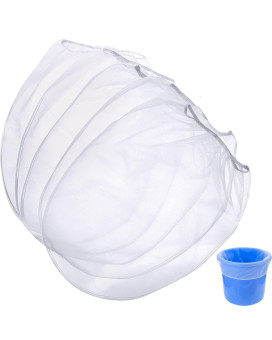 Paint Strainer Bags White Fine Mesh Filters Bag Bucket Elastic Opening Strainer Bags Hydroponic Paint Filter Bag For Paint Garde