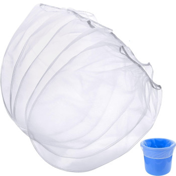 Paint Strainer Bags White Fine Mesh Filters Bag Bucket Elastic Opening Strainer Bags Hydroponic Paint Filter Bag For Paint Garde