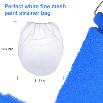 Paint Strainer Bags White Fine Mesh Filters Bag Bucket Elastic Opening Strainer Bags Hydroponic Paint Filter Bag For Paint Garde