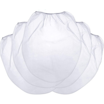 25 Pcs 5 Gallon Elastic Top Paint Strainer Bags White Fine Mesh Bag Filters For Hydroponics Painting Gardening