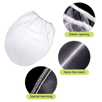 Paint Strainer Bags White Fine Mesh Filters Bag Bucket Elastic Opening Strainer Bags Hydroponic Paint Filter Bag For Paint Garde