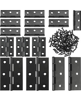 16 Pieces Small Door Hinges Stainless Steel Folding Butt Hinges Home Furniture Hardware Piano Cabinet Door Hinge With 96 Pieces