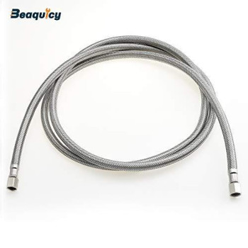 Beaquicy Ice Maker Water Connector Line 6 Ft 72Inch Stainless Steel Braided Hoses With 14In Compression X 14In Compress