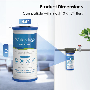 Waterdrop Ap810 Whole House Water Filter Replacement For 3M Aquapure Ap810 Ap801 Ap811 Whirlpool Whkfgd25Bb Whkfdwhbb 5