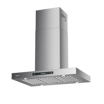 Iktch Upgrated 36Island Mount Range Hood 900 Cfm Ducted Range Hood With 4 Speed Fan Stainless Steel Range Hood 36 Inch With