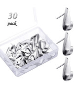 30 Pcs 20 Lbs Pin Hooks Push Pin Hangers Teardrop Style Push Pin Picture Hooks Metal Picture Hanging Nails For Home Office Woode