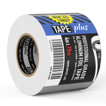 Professional Grade Aluminum Foil Tape Giant Roll 4 Inch By 210 Feet 70 Yards Perfect For High Temperature Hvac Sealing