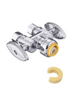 Efield Push Fit 12 X Dual 38 Od Compression Straight Stop Valve 14 Turn With A Disconnect Clip Tool