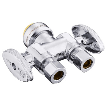 Efield Push Fit 12 X Dual 38 Od Compression Straight Stop Valve 14 Turn With A Disconnect Clip Tool