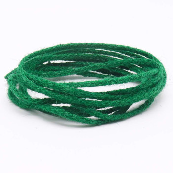 Tenn Well Green Garden Twine 100 Feet X 5Mm Wide Braided Jute Rope For Gardening Crafting Packing And Bundling