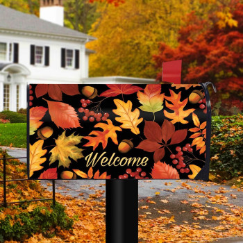 Briarwood Lane Fall Leaves Welcome Magnetic Mailbox Cover Autumn Standard