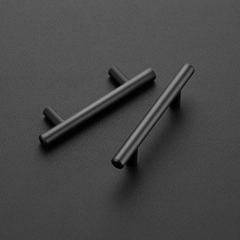 Ravinte 5 Pack 5 Cabinet Pulls Matte Black Stainless Steel Kitchen Drawer Pulls Cupboard Pulls Cabinet Handles 5 Length Wi