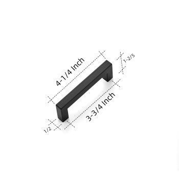 Ravinte 10 Pack 334 Inch Kitchen Square Cabinet Handles Matte Black Cabinet Pulls Black Drawer Pulls Kitchen Cabinet Hardware