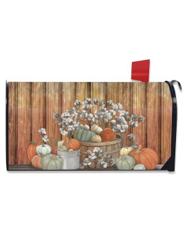 Briarwood Lane Pumpkins And Willows Autumn Magnetic Mailbox Cover Primitive Standard