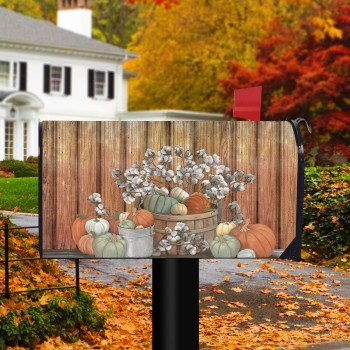 Briarwood Lane Pumpkins And Willows Autumn Magnetic Mailbox Cover Primitive Standard