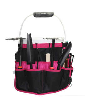 Melotough Bucket Idea Bucket Tool Organizer For Garden Tools Fit 35 To 5 Gallon Bucket Pink And Green