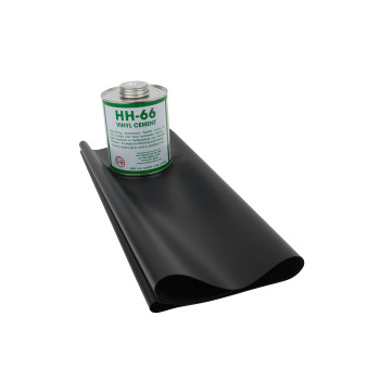 Mytee Products 18Oz Green Tarp Vinyl Repair Kit 2 Yard 18 Oz Vinyl Coated Polyester Fabric With Hh66 Pvc Cement Glue And Hh66