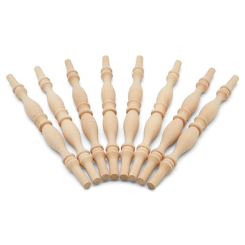 Wooden Baluster Spindles 9 Pack Of 6 Spindles For Crafts Woodworking And Furniture By Woodpeckers