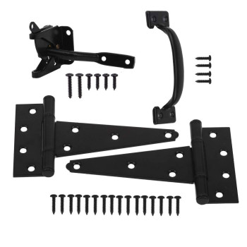 Home Master Hardware Wood Gate Hardware Set Heavy Duty 6 Gate Tee Hinge Selfclosing Gate Latch And Pull Set Gate Hardware K