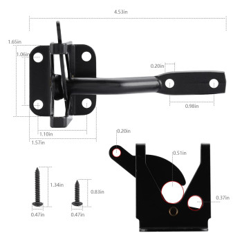 Home Master Hardware Wood Gate Hardware Set Heavy Duty 6 Gate Tee Hinge Selfclosing Gate Latch And Pull Set Gate Hardware K