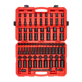 Tekton 12 Inch Drive 6Point Impact Socket Set 87Piece 516114 In 832 Mm Sid92407