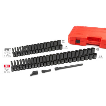 Tekton 12 Inch Drive 6Point Impact Socket Set 87Piece 516114 In 832 Mm Sid92407