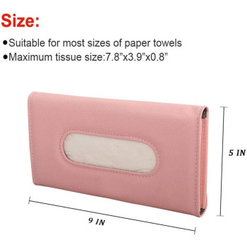 Car Visor Tissue Holder Sun Visor Napkin Holder Backseat Tissue Case Premium Car Tissue Box For Car Mask Holder For Car Visor