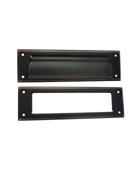 Qcaa Solid Brass Mail Slot With Solid Brass Interior Frame 10 X 3 Venetian Bronze 1 Pack Made In Taiwan