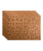 Fasde Traditional Stylepattern 1 Decorative Vinyl 18In X 24In Backsplash Panel In Antique Bronze 5 Pack