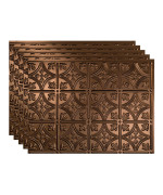 Fasde Traditional Stylepattern 1 Decorative Vinyl 18In X 24In Backsplash Panel In Oilrubbed Bronze 5 Pack