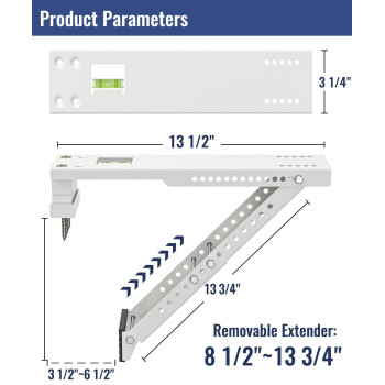 Luckin Ac Window Air Conditioner Support Bracket Universal For 5 00012 000 Btu Ac Units Up To 85 Lbs Heavy Duty Ac Mounting