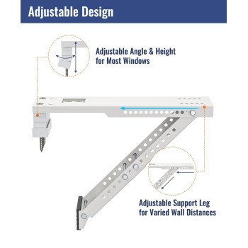 Luckin Ac Window Air Conditioner Support Bracket Universal For 5 00012 000 Btu Ac Units Up To 85 Lbs Heavy Duty Ac Mounting