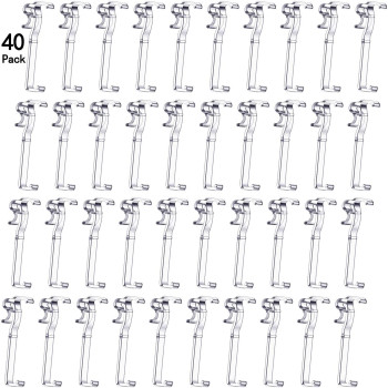 25 Inch Valance Clips Window Blind Clips Clear Plastic Valance Retainer Clips Hidden Valance Clips For Horizontal Blind Valance