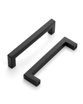 Ravinte 60 Pack Cabinet Handles Square Cabinets Cupboard Hanldes Matte Black Drawer Pulls Stainless Steel Kitchen Cabinet Pulls