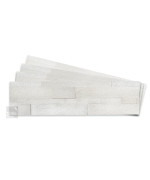 Tic Tac Tiles 4Sheets Peel And Stick Self Adhesive Stick On Kitchen Backsplash Bathroom 3D Stone Tiles Natural White